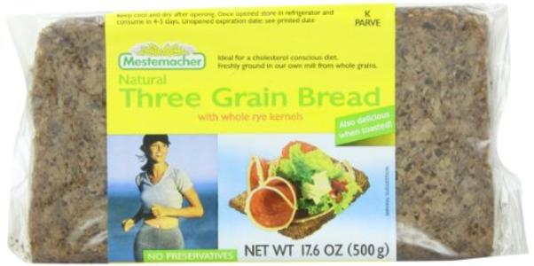 Three Grain Bread (Mestemacher) 17.6 oz (500g) Cheap Sale Really