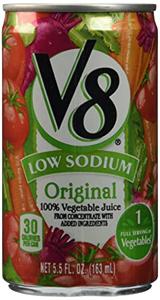 V8 Low Sodium 100percent Veg Juice 163ml Free Shipping Real