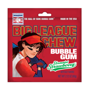 Big League Chew Slammin Strawberry Discount Low Pice