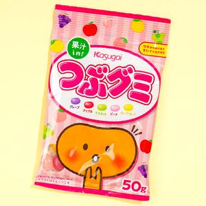 Kasugai Tsubu Gummy Candy - Assorted Fruits Enjoy For Sale