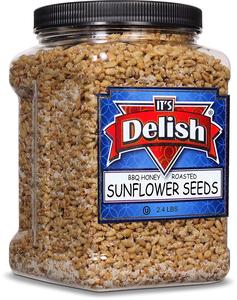 BBQ Honey Roasted Sunflower Seeds, 2.4 LBS  Jumbo Container Best Pices Cheap Pice
