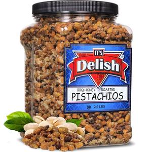 BBQ Honey Roasted Pistachio (Shelled, No Shell) 2.6 LBS Jumbo Low Cost Cheap Pice