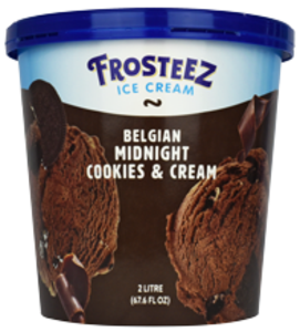 Frosteez Belgian Mid Cookies n Cream 2L Cheap Sale Online