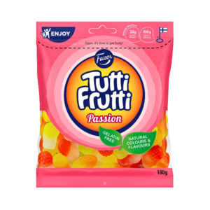 Fazer Tutti Frutti Passion Gummies - 180g Free Shipping Finishline