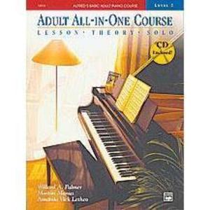 Alfred 14534 Adult All-in-One Basic Piano Course Level 2 with CD For Cheap Sale Online