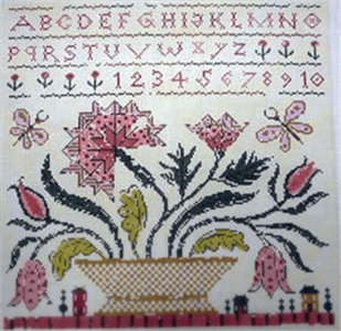 A Very Fine Sampler Fashion Style For Sale