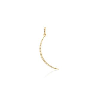 Rachel Reid 14k Diamond Crescent Moon Charm Sale How Much