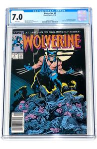 Wolverine #1 CGC 7.0 Newsstand Edition Cost For Sale
