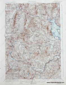 1930 - Cardigan (New Hampshire) - Antique Map Perfect