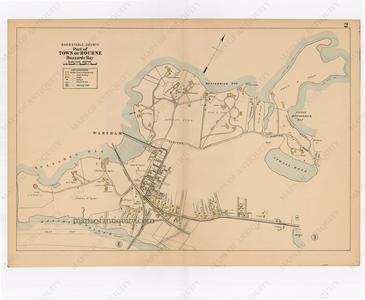 Town of Bourne, Buzzards Bay, p. 2 - Town and Village Maps, Atlas of Barnstable County, Walker 1906 - Reproduction Map -. Clearance Explore