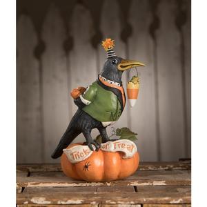 Tricky Crow On Pumpkin Quality Free Shipping For Sale