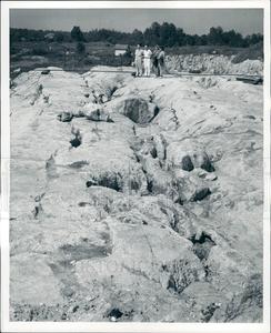 1940 Chippewa County MI Dolomite Deposit Press Photo Browse