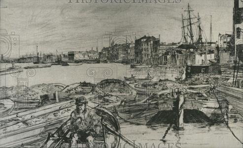 1932 Press Photo James Whistler etchings Outlet Big Discount
