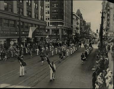 1932 Press Photo Odd Fellows Parade Get To Buy
