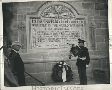 1927 Press Photo University World War Soldier Tower Cost Online