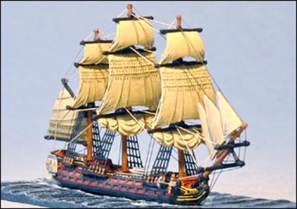 74 Gun Ship-of-the-line (Le Superbe) - Battle Sails Sale For Nice