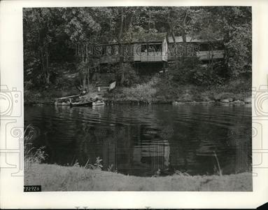 1932 Press Photo Steinmetz's Camp on Mohawk River Outlet For Nice