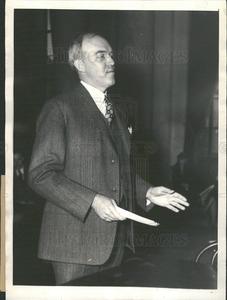 1934 Press Photo William Mac Cracken Hoover Washington Sale Supply