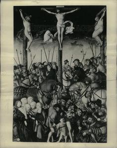 1943 Press Photo THE CRUCIFIXION LUCAS CRANACH Cheap Sale Discounts