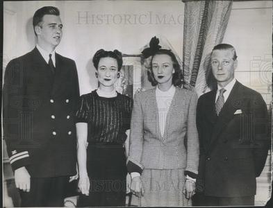 1943 Press Photo The Windsors meet the Roosevelts. Sale Lowest Pice