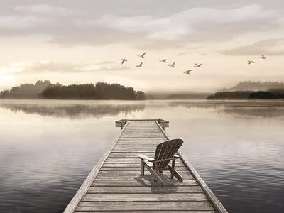 Peaceful Lake Day By Amber Sterling - Gray Low Pice Sale Online
