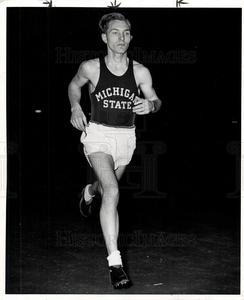 1948 Press Photo Bill Mack Michigan state College Fashionable