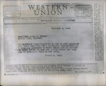 1948 Press Photo U.S. President Harry Truman Buy Cheap Order