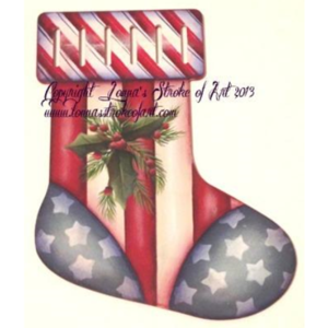 American Stocking E-Pattern by Lonna Lamb Manchester For Sale