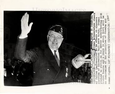 1948 Press Photo Harry S. Truman Legionnaires speech For Sale