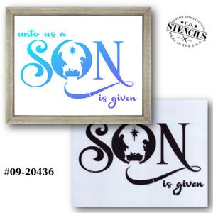 Unto Us a Son is Given Stencil Official Site For Sale