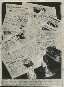 1948 Press Photo Harry Truman 34Th president Discount Newest