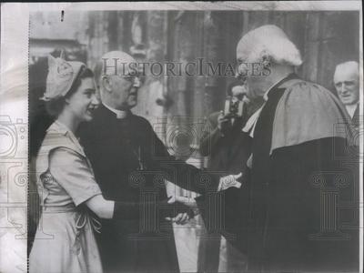 1950 Press Photo England's Princess Margaret with Red Dean of Canterbury Outlet Collections