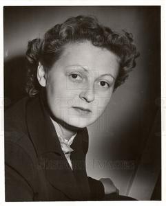 1950 Press Photo Mrs. Burl Ives Hot Sale