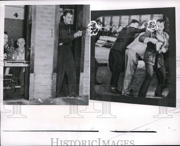 1951 Press Photo A movie-training program for policemen. Cheap Low Shipping Fee