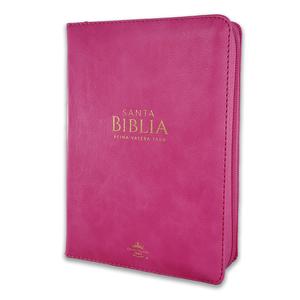 Biblia compacta con Cierre Letra 11 puntos imitación piel fucsia RV1960 Amazon For Sale