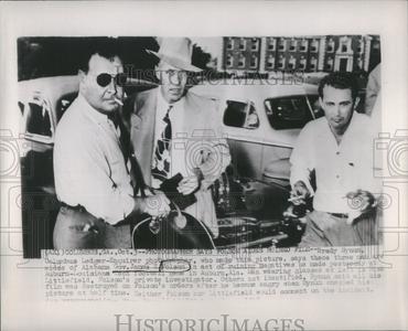1948 Press Photo Folsom Aides Allegedly Ruining Film Cheap Sale Perfect