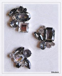 Pink Paislee: Parisian Anthology - Brooch Brads SMOKE Low Pice