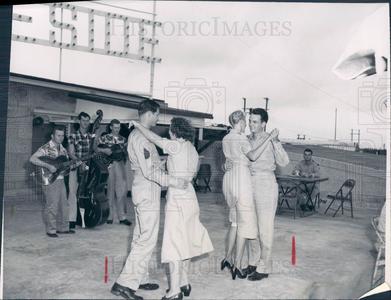 1952 Army Dancing Okinawa Press Photo Cheap Outlet Store