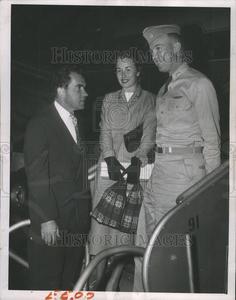 1953 Press Photo Maj. John Eisenhower son of President Eisenhower with his wife Classic