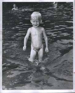 1953 Press Photo Ted Piwowar John Summer Children Cheap Discount Sale