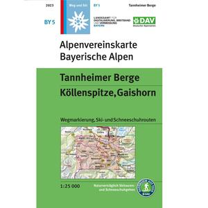 Hiking & skiing map - Tannheimer Berge Köllenspitze, Gaishorn # BY05 (Bavarian Alps) | Alpenverein Buy Cheap Buy