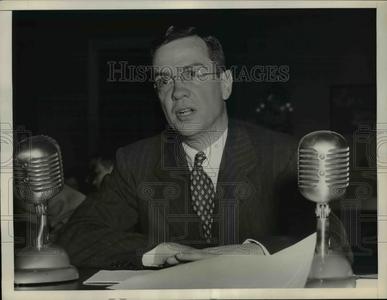 1954 Press Photo William McChesney Martin, chairman of the Federal Reserve Board Sast For Sale