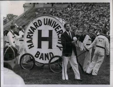 1955 Press Photo Harvard University's New Giant Bass Drum, largest playable drum 2025 Online