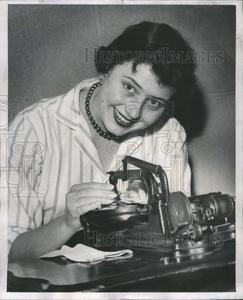 1955 Press Photo Monica Sweing Model Browse