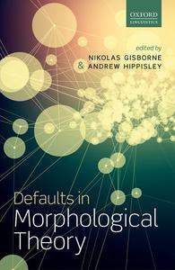 Defaults in Morphological Theory Best Seller For Sale