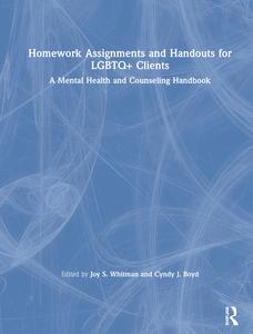 Homework Assignments and Handouts for LGBTQ  Clients - Hardback Cheap Visit