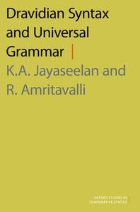 Dravidian Syntax and Universal Grammar Free Shipping Best Store To Get