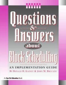 Questions & Answers About Block Scheduling Free Shipping Get To Buy