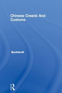 Chinese Creeds And Customs - Hardback Factory Outlet Cheap Pice