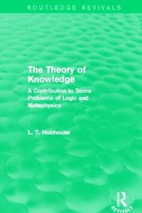 Theory of Knowledge (Routledge Revivals) - Hardback Best Store To Get Sale Online